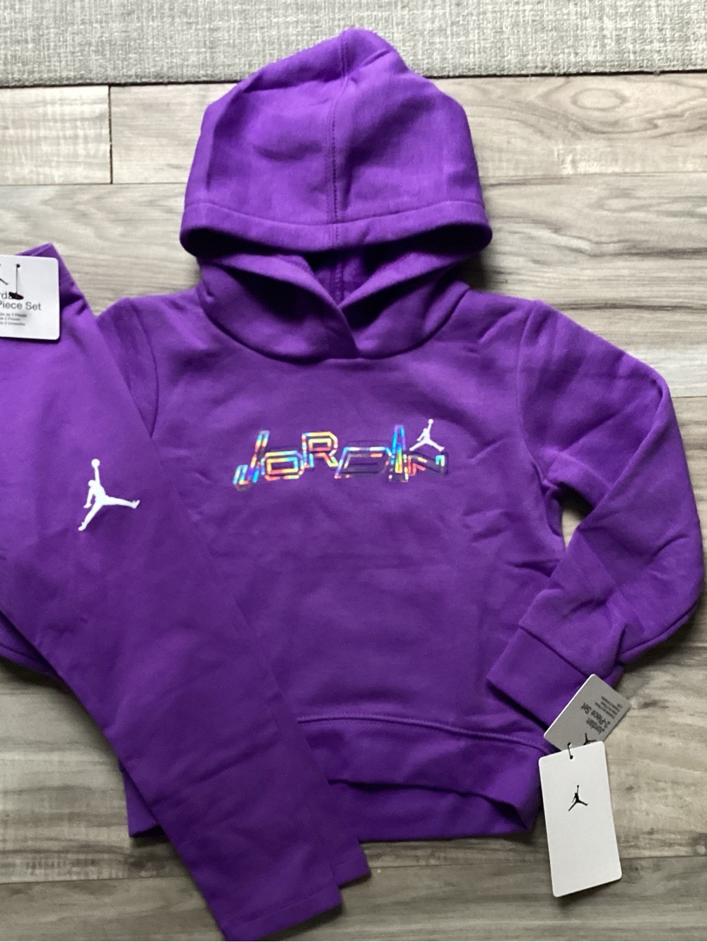 Jordan toddler girl hoodie & leggings set size 3T(NWT) ~FIRM, NO OFFERS~